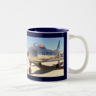 Saber Jet - Koreaanse oorlog Saber Jet - Koreaanse Tweekleurige Koffiemok