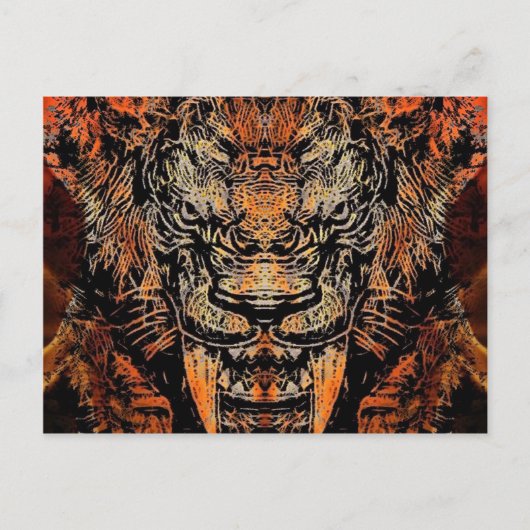 Saber Tooth Briefkaart (Voorkant)