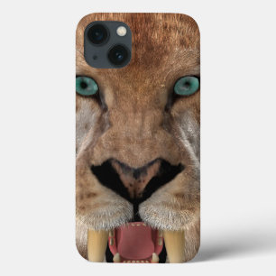 Saber Toothed Ttiger of Smilodon iPhone 13 Hoesje