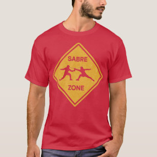 Saber Zone Saber Fencing Fencer T-shirt
