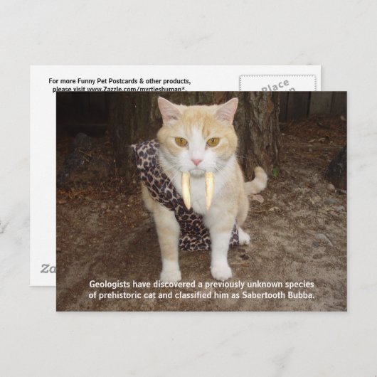 Sabertooth Bubba Briefkaart (Voorkant / Achterkant)