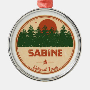 Sabine National Forest Metalen Ornament