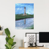 Sabine Pass Lighthouse, Louisiana Poster (Thuiskantoor)
