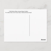 Sabine Pass Port Arthur Nautical Chart Briefkaart (Achterkant)