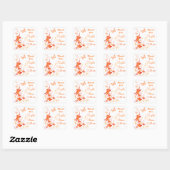 Sable 1,5 po, orange, Sticker Mariage Tropical Bla (Feuille)