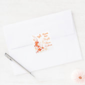 Sable 1,5 po, orange, Sticker Mariage Tropical Bla (Enveloppe)