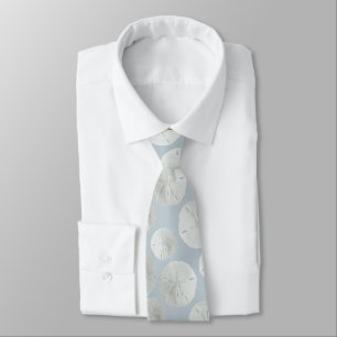 Sable blanc Dollar motif Cravate gris bleu