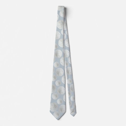 Sable blanc Dollar motif Cravate gris bleu (Devant)