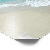 Sable blanc pittoresque, Plage d'eau bleue Photo (Coin)