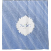 Sable Bleu Ripples Douche personnalisée rideau (Devant)