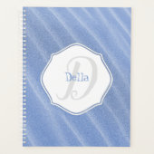 Sable Bleu Ripples Planificateur Personnalisé (Devant)