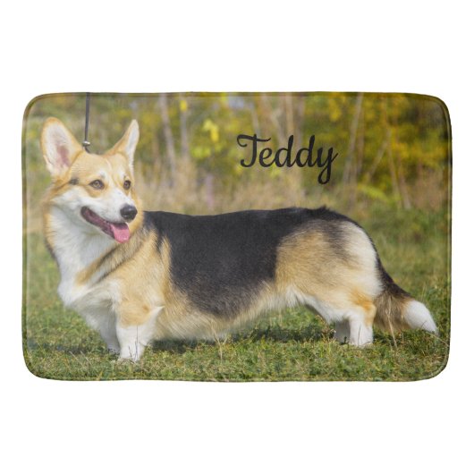 Sable Cardigan Welsh Corgi Dog Badmat (Voorkant)