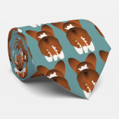 Sable Cardigan Welsh Corgi Stropdas (Opgerold)