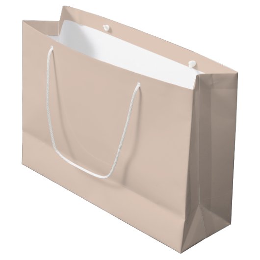 Sable clair Beige Grand sac cadeau (Devant Angle)