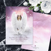 Sable Collie Angel Heaven - Pet Loss Carte de Symp
