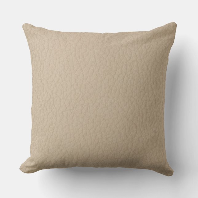 Sable cuir look Imprimer Coussin décoratif (Recto)