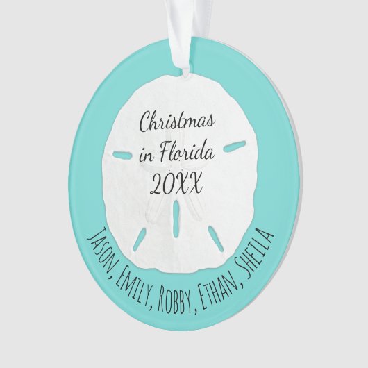 Sable de mer Dollar de Noël Tropical (devant)