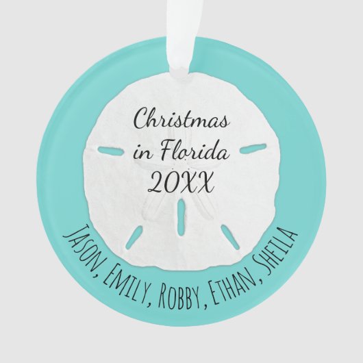 Sable de mer Dollar de Noël Tropical (devant)