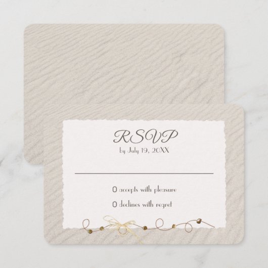 Sable de plage RSVP (Devant / Derrière)