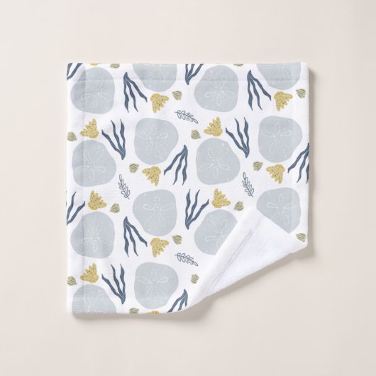 Sable d'été Dollar Seashells Beach Motif (Gant de toilette)