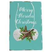 Sable d'étoiles de mer Dollars Sac cadeau de Noël  (Devant)