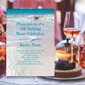 Sable Dollar Anniversaire Fête Invitation