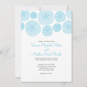Sable Dollar Beach Mariage Invitation