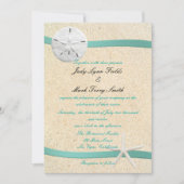 Sable Dollar Beach Mariage Invitation (Devant)