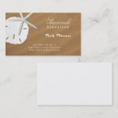 Sable Dollar Beach Sand Occupation Carte de visite (Devant / Derrière)