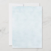 Sable Dollar Blue Floral Beach Mariage Invitation (Dos)