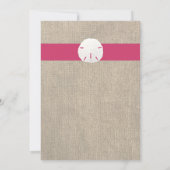 Sable Dollar Look Beach Wedding Invitation (Dos)