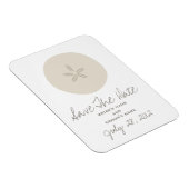 Sable Dollar Mariage Enregistrer La Date Magnet (Côté Droit)