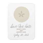 Sable Dollar Mariage Enregistrer La Date Magnet (Vertical)