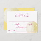Sable Dollar Mariage Jaune RSVP (Devant / Derrière)