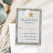 Sable Dollar Mariage Rustic Beach Driftwood RSVP