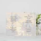 Sable Dollar Palm Trees Programme de Cérémonie chr (Debout devant)