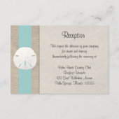 Sable Dollar Plage Mariage Réception Invitation vo (Devant)