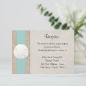 Sable Dollar Plage Mariage Réception Invitation vo (Debout devant)