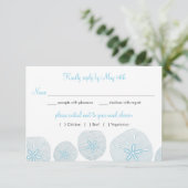 Sable Dollar Plage Mariage RSVP choix de repas (Debout devant)