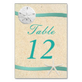 Sable Dollar Plage Mariage Table Carte Place (Par défaut)
