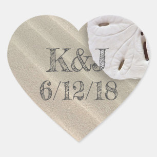 Sable Dollar Stickers Mariage bord de mer