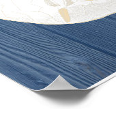 Sable Dollar Vintage Blue Wood Beach Poster (Coin)