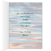 Sable Dollars Starfish Plage Noël Cartes pliées (Intérieur (Droit))