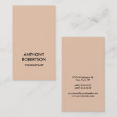 Sable du désert Beige couleur Carte de visite (Devant / Derrière)