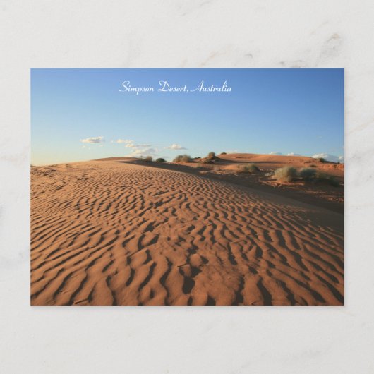 Sable du désert rouge - Carte postale (Devant)