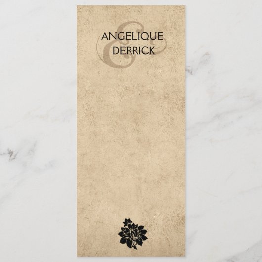 Sable du menu | de dîner de Tour Eiffel de Fleur (Dos)