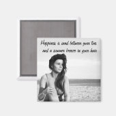 Sable entre vos orteils Magnet de devis (Recto/Verso)