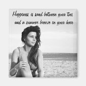 Sable entre vos orteils Magnet de devis (Devant)