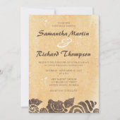 Sable et coquillages / Mariage de plage Invitation (Devant)