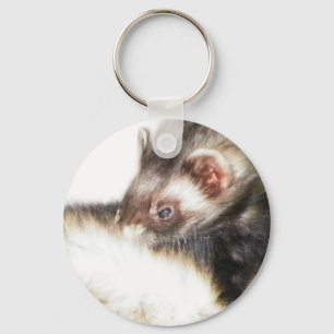 Sable Ferret Afbeelding Sleutelhanger